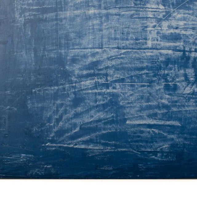 2019 Blue Abstract Venetian Plaster Painting by Carol L. Post For Sale In Philadelphia - Image 6 of 8
