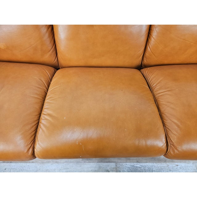 Orange Piumotto Three-Seater Sofa Bed by Arrigo Arrigoni for Busnelli, 1970 For Sale - Image 8 of 18