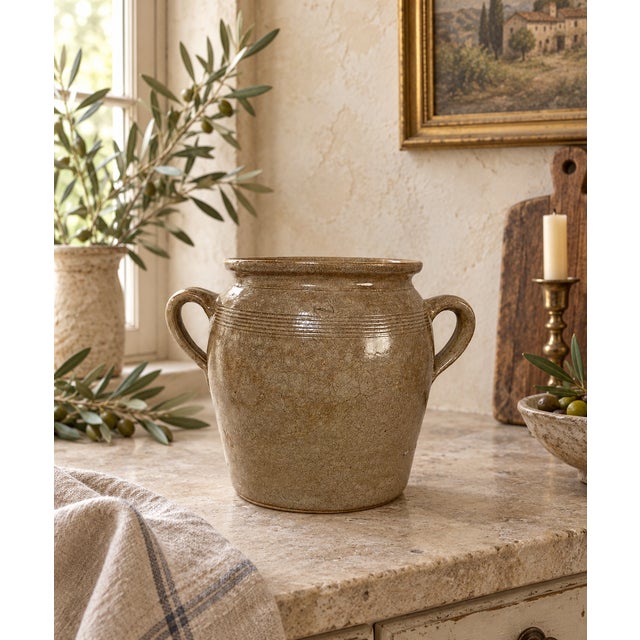 1920s French Stoneware Confit Pot or Jar For Sale - Image 14 of 14