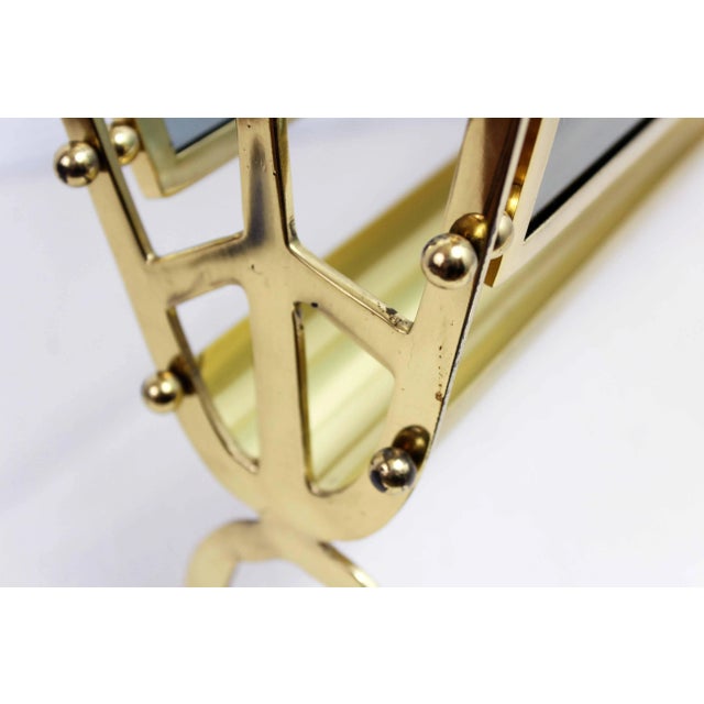 1960s Glass and Brass Magazine Rack, 1960s For Sale - Image 5 of 13