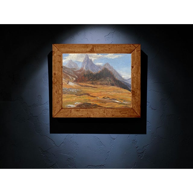 Marcelliano Canciani, Monte Tuglia, 1890s, Oil Painting on Panel, Framed For Sale - Image 9 of 13