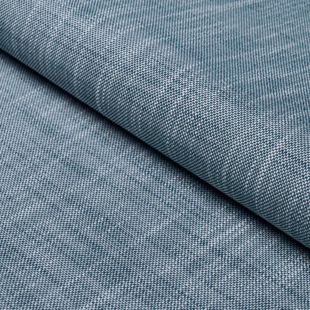 SAMPLE - Schumacher Sasha Indoor/Outdoor Fabric In Navy For Sale