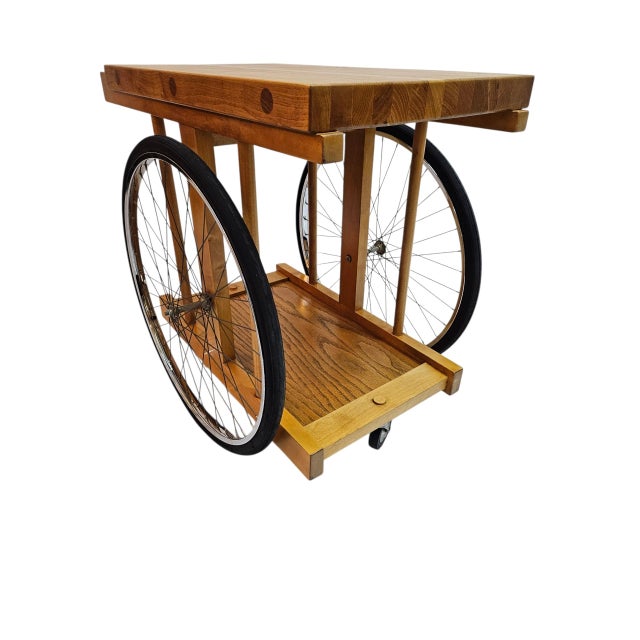 1960s Butcher Block Cart For Sale - Image 4 of 12