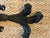 Mid-Century Modern Pair of Hollywood Regency Black Candle Sconces With Plumes in the Style of Tony Duquette For Sale - Image 3 of 4