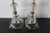 Transparent Mid-Century French Style Etched Floral Glass Boudoir Lamps Vintage -a Pair For Sale - Image 8 of 14