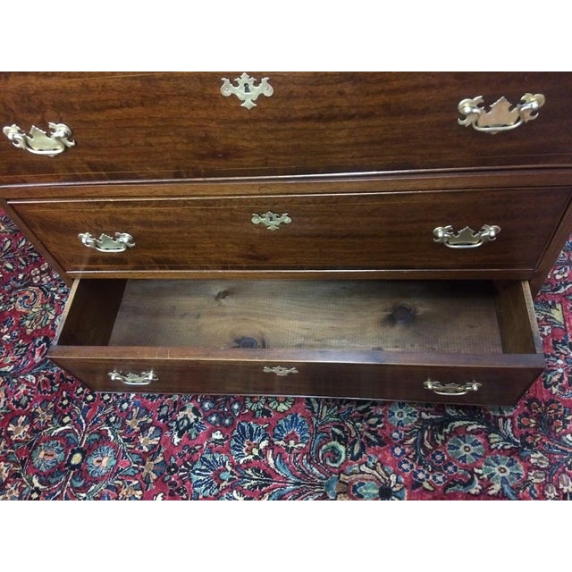Antique Chest on Chest, Mahogany Tall Dresser For Sale - Image 14 of 14