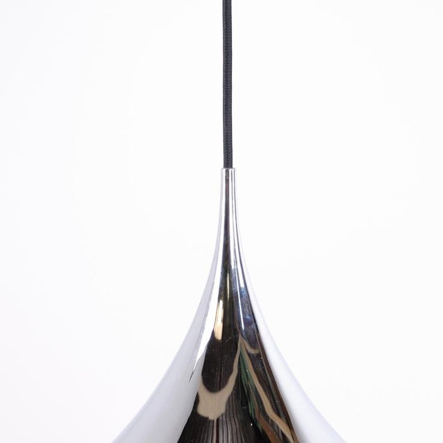 Semi Trumpet Pendant in Chrome by Claus Bonderup and Torsten Thorup For Sale - Image 5 of 6