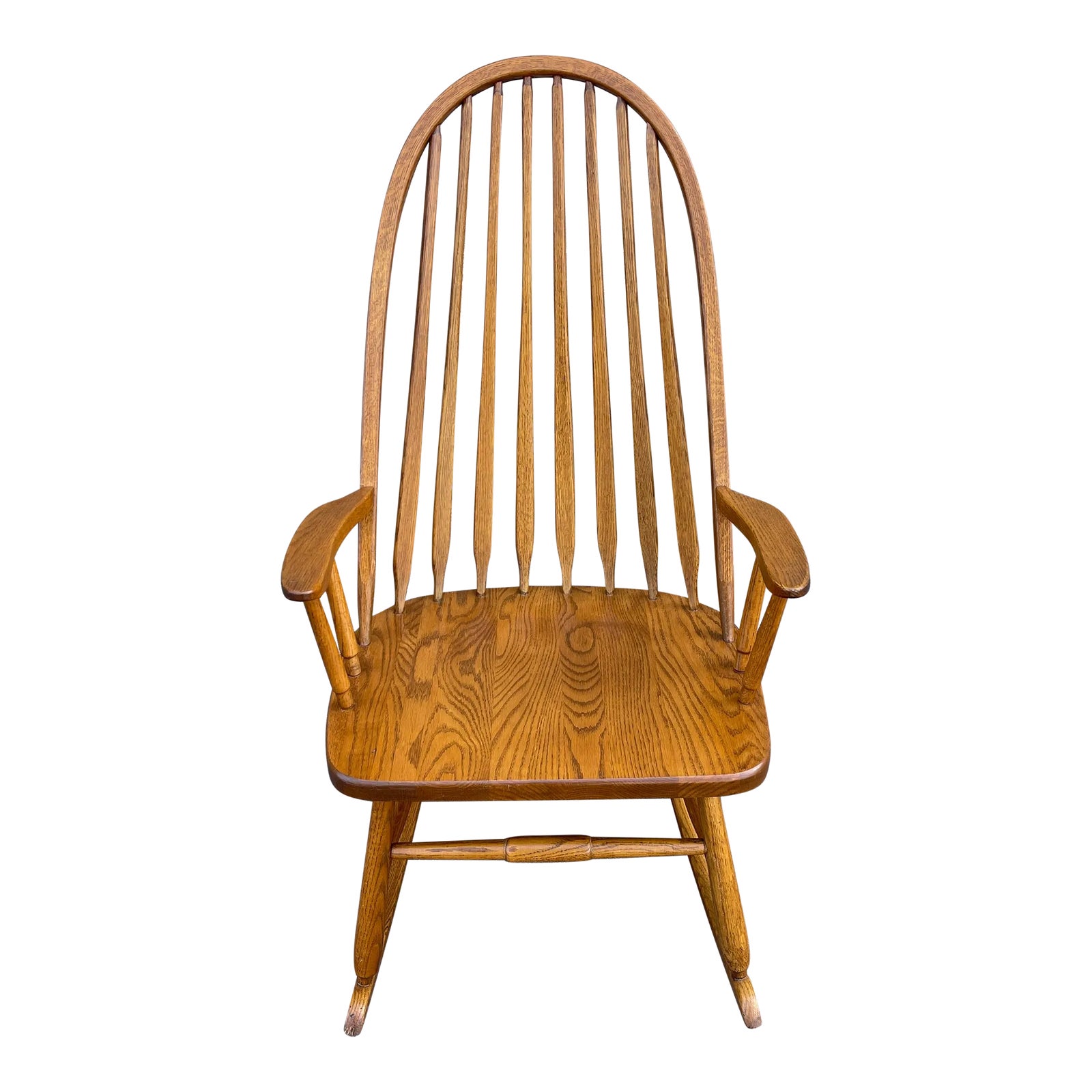 21st Century Hunt Country Furniture Traditional Solid Oak Bowback