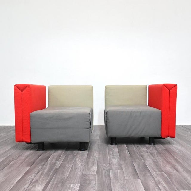 Vintage Modular Sofa by ​​C. Forcolini & Gianfranchi for Alias, 1980s, Set of 2 For Sale - Image 3 of 18