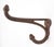 Traditional Vintage Cast Iron Double Arm Acorn Wall Hook For Sale - Image 3 of 5