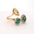 Contemporary 14k Yellow Gold Ring With 1.57ct Oval Emerald and 0.91ct Yellow Natural Diamond, Size 7 For Sale - Image 3 of 10