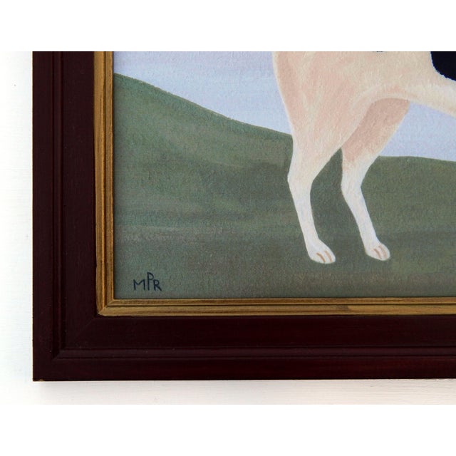 Matt Rix, Naive Style Foxhounds, Prints, 21st Century, Set of 2 For Sale - Image 12 of 14