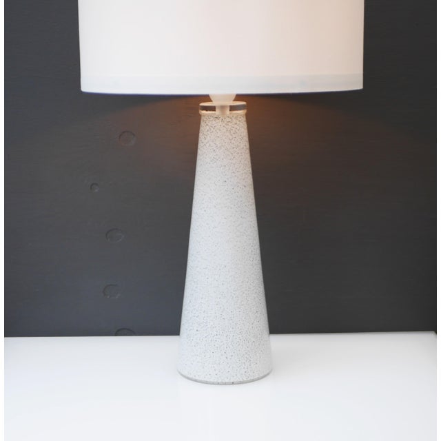 Mid-Century Modern Scandinavian Glass Art Table Lamp attributed to Bengt Orup for Hyllinge Glasbruk, Sweden, 1970s For Sale - Image 10 of 14