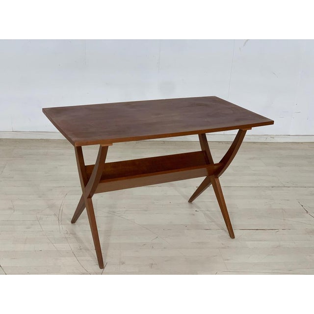 Brown Vintage Coffee Table in Wood For Sale - Image 8 of 8