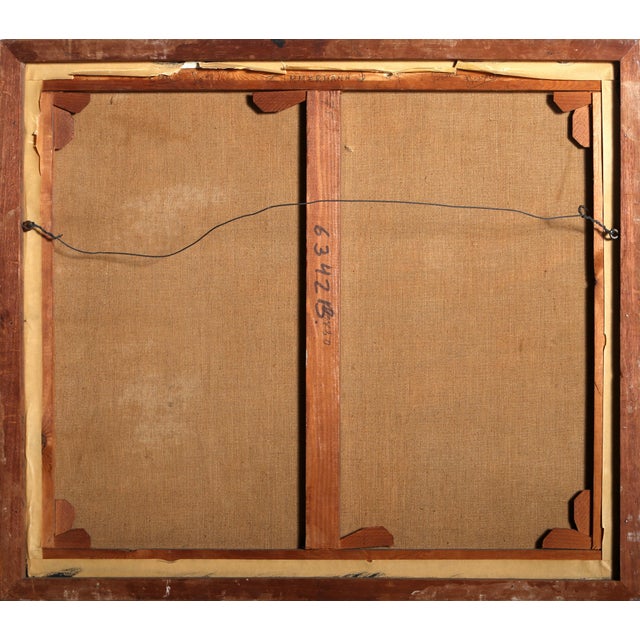 L'Eau, 1959 Oil Painting by Jacques Zimmermann For Sale - Image 4 of 4