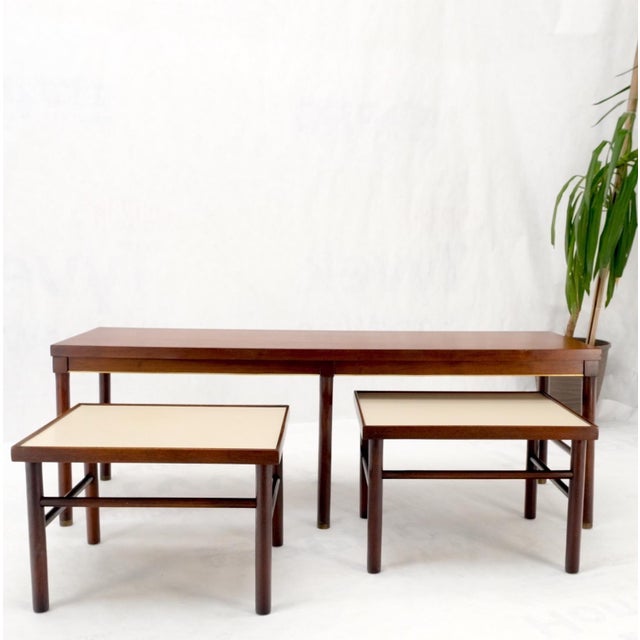 Mid-Century Modern Set of 3 Mid Century Modern Nesting Coffee Side End Occasional Tables MINT! For Sale - Image 3 of 15