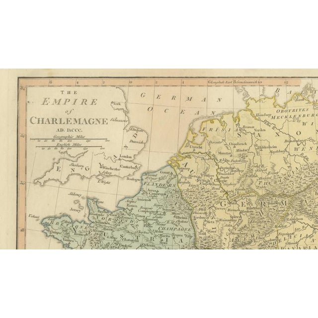 Early 19th Century Charlemagne's Empire Map by Wilkinson, 1817 For Sale - Image 5 of 10