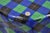Late 20th Century Vintage Paper Mache Red Blue Green Tartan Painted "Tablecloth" Drape Side Table For Sale - Image 5 of 11