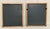 Rococo Revival Ebonized Black & Gold Square Wood Mirrors, a Pair For Sale - Image 9 of 9
