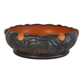 Danish Art Nouveau Hand-Crafted Decorated Dish by P. Ipsens Enke, 1890s For Sale
