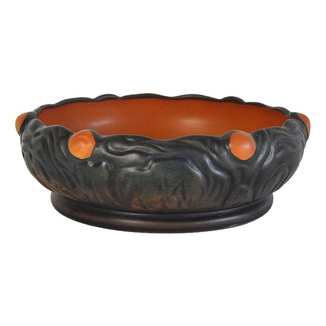 Danish Art Nouveau Hand-Crafted Decorated Dish by P. Ipsens Enke, 1890s For Sale