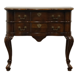 Century Furniture Solid Walnut Country French Provincial 35" Console Table / Lowboy Chest