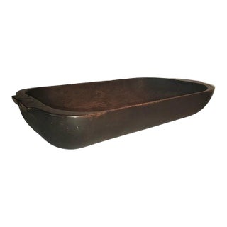 Early 19Thc Wooden Carved Dough Bowl For Sale