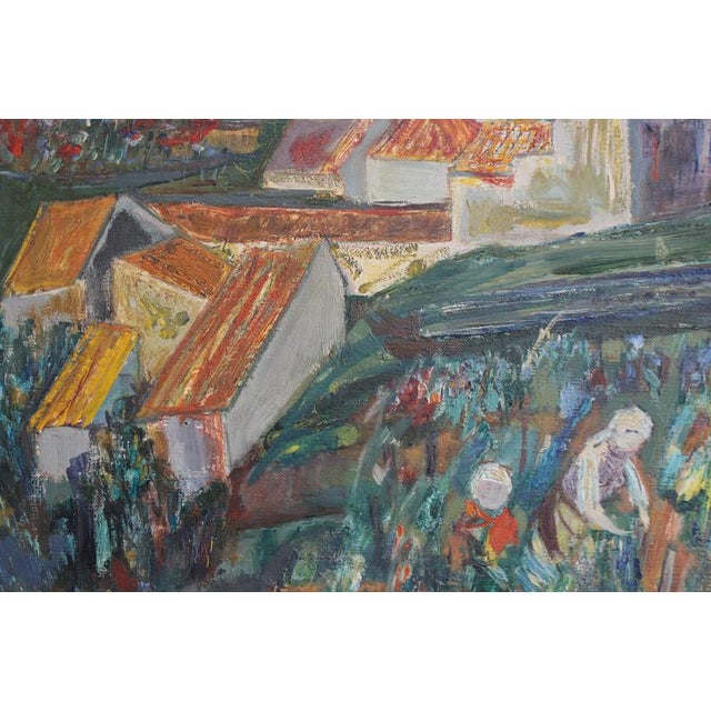 Paul Braig, Le Petit Village, 1950s, Oil on Canvas For Sale - Image 15 of 18