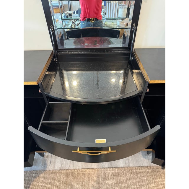 Caracole Caracole Black Bar Side Table For Sale - Image 4 of 8