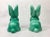 Ceramic No. 1028 Green Glazed Rabbit from Sylvac, 1950s, Set of 2 For Sale - Image 7 of 14