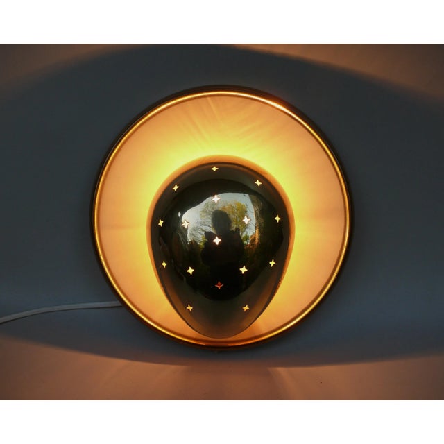 Brass Wall Lamp with Star Decoration, 1960s For Sale - Image 6 of 13