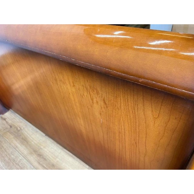 Vintage French Sleigh Double Bed Frame For Sale - Image 13 of 17