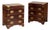 Navy Style Mahogany Nightstands, Set of 2 For Sale