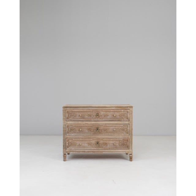 French 19th Century French Gustavian Oak Chest of Drawers For Sale - Image 3 of 18