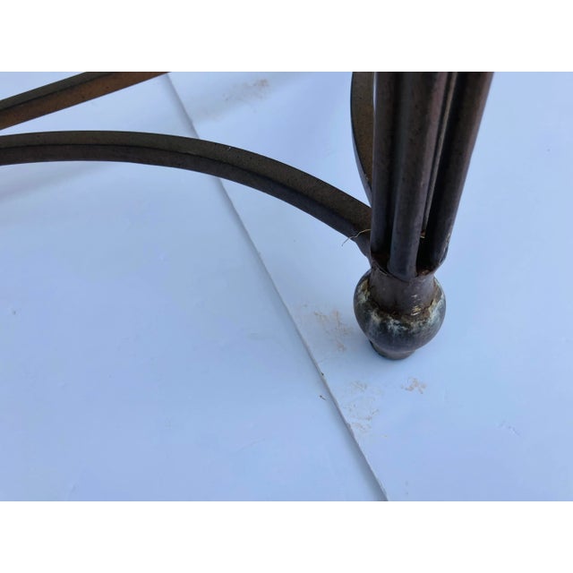 This hand crafted iron console s in the Art Deco style You can choose your own top in marble or any other material Do not...