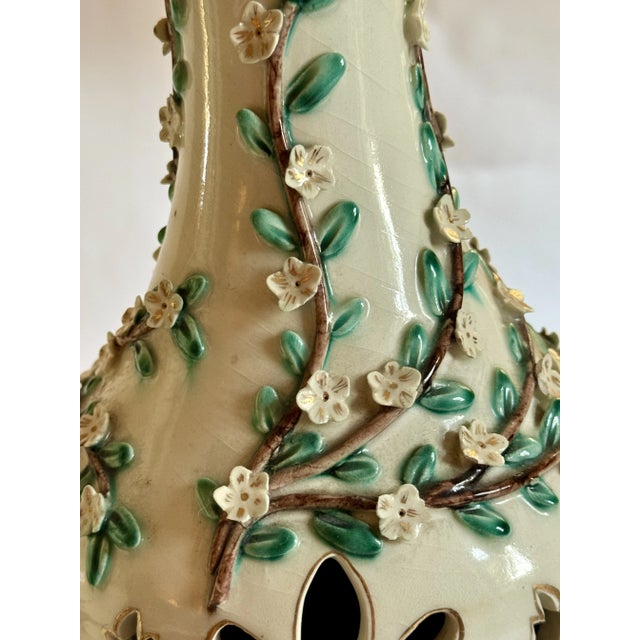 1940s Pair of 1940s Early Marbro Porcelain Table Lamps For Sale - Image 5 of 11