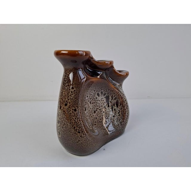 Ceramic Mid-Century Modern Triple Candleholder from Ditmar Urbach, Czechoslovakia, 1960s For Sale - Image 7 of 18