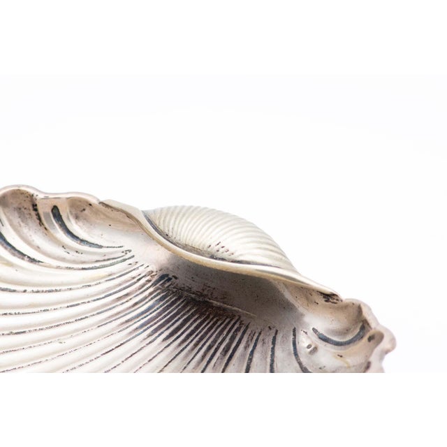 Shell-Shaped Silver Fruit Bowl For Sale - Image 4 of 5