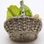 1970s Vintage Italian Handmade Genuine Silver & Salt Dough Fruit Basket Dollhouse Miniature Made in Tuscany 1970s For Sale - Image 5 of 9