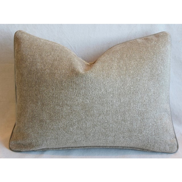 Green & Cream Designer Kerry Joyce Striped Feather/Down Pillow 22" X 16" For Sale In Los Angeles - Image 6 of 8