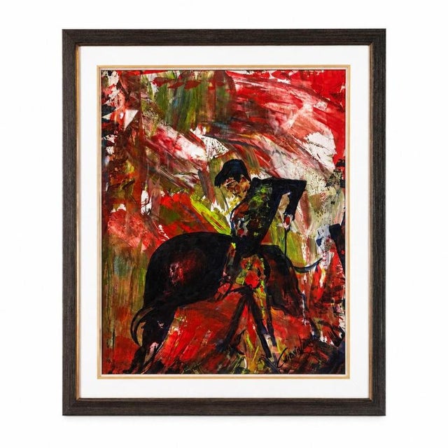 António Inverno, Bullfight, Mixed Media on Paper For Sale - Image 6 of 6