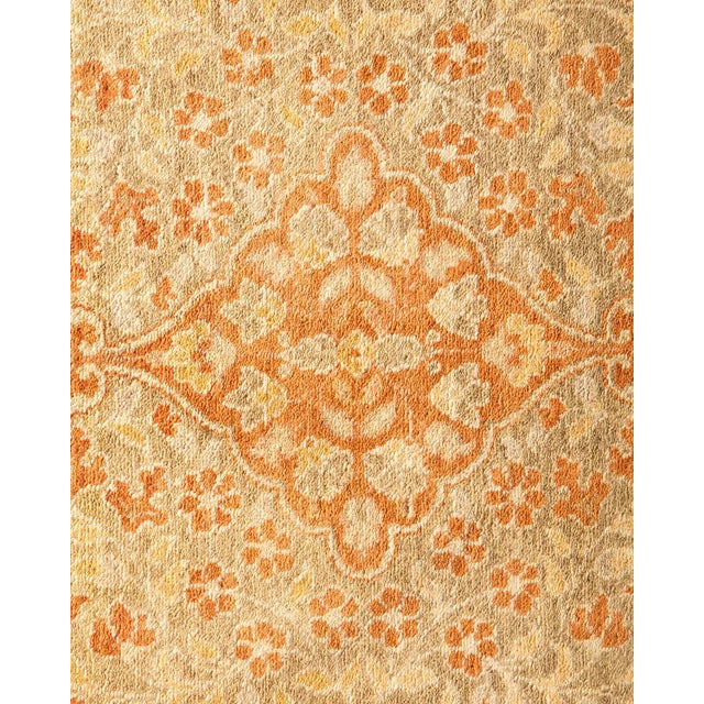 Traditional Mogul Collection Hand-Knotted Area Rug - Brown Collection 6' 2" X 8' 9" For Sale - Image 3 of 10