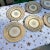 1970s 1970s Collection of Gold Detailed Dinner Plates- Set of 8 For Sale - Image 5 of 7