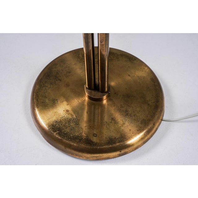 Swedish Modern Brass Floor Lamp, 1940s For Sale - Image 10 of 13