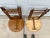 Wood 1970s Pair of Folding Bamboo and Rattan Round Side Tables For Sale - Image 7 of 10