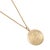 Early 21st Century Retired Tiffany & Co. 18k Yellow Gold St. Christopher Medallion Pendant Necklace For Sale - Image 5 of 8