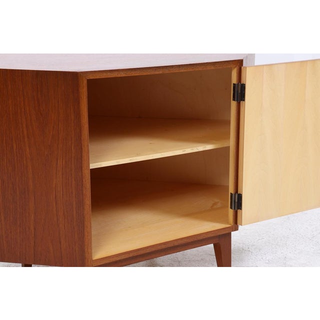 Vintage Corner Chest of Drawers in Teak, 1960s For Sale - Image 10 of 14