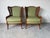 Hollywood Regency Vintage Coastal Hollywood Regency Style Ethan Allen Faux Bamboo & Cane Wingback Bergère Chairs – A Pair For Sale - Image 3 of 12