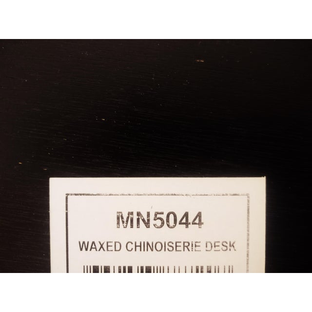 Century Furniture Monarch Collection Waxed Chinoiserie Writing Desk With Storage For Sale - Image 9 of 10