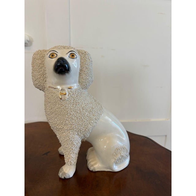 Victorian Staffordshire Poodles, 1860s, Set of 2 For Sale - Image 9 of 13